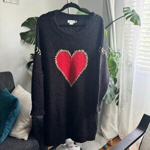 Molly Bracken Heart Sweater Dress
